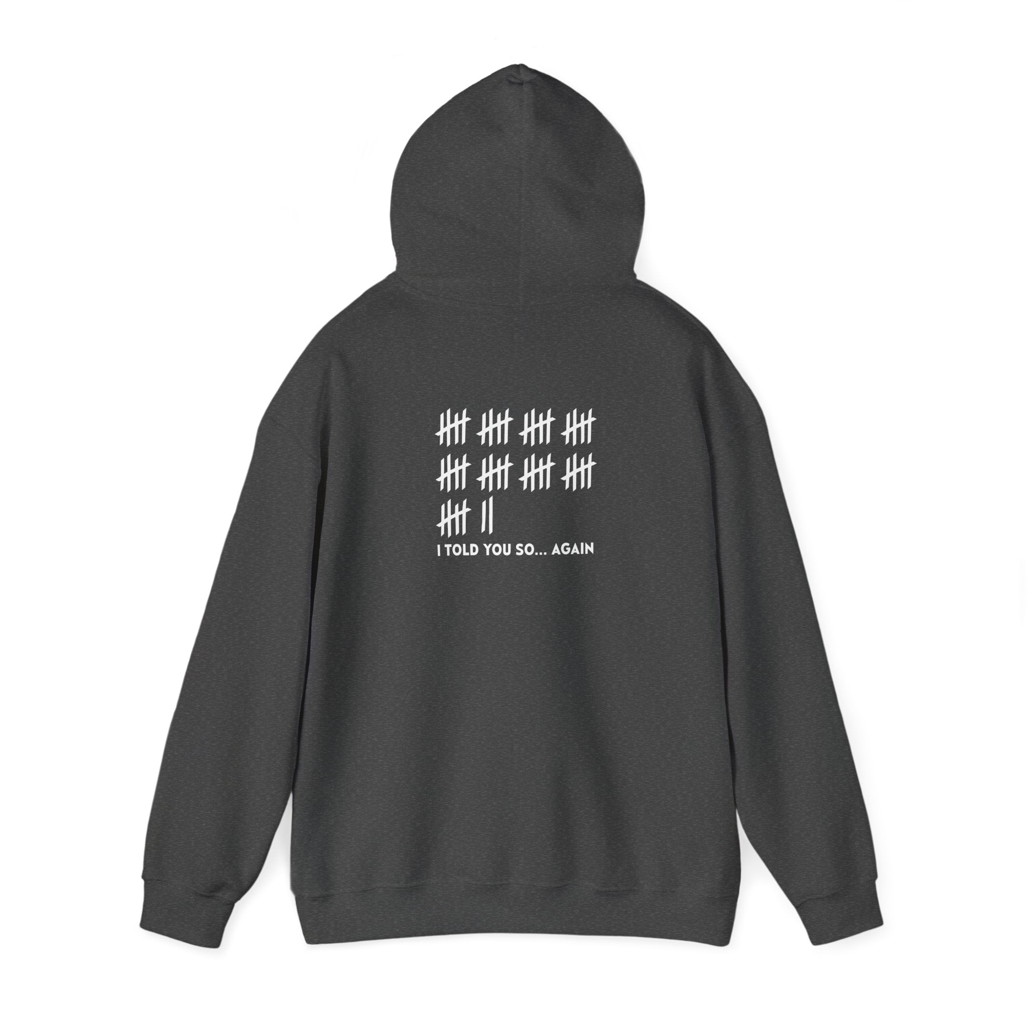 Unisex Heavy Blend™ Hooded Sweatshirt: "I TOLD YOU SO AGAIN" T-Shirt
