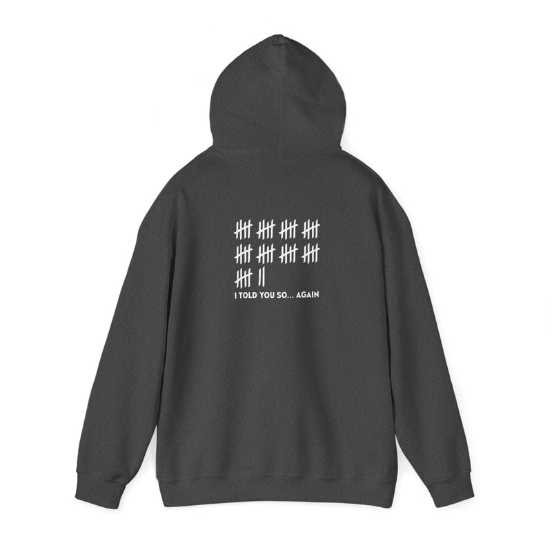 Unisex Heavy Blend™ Hooded Sweatshirt: "I TOLD YOU SO AGAIN" T-Shirt