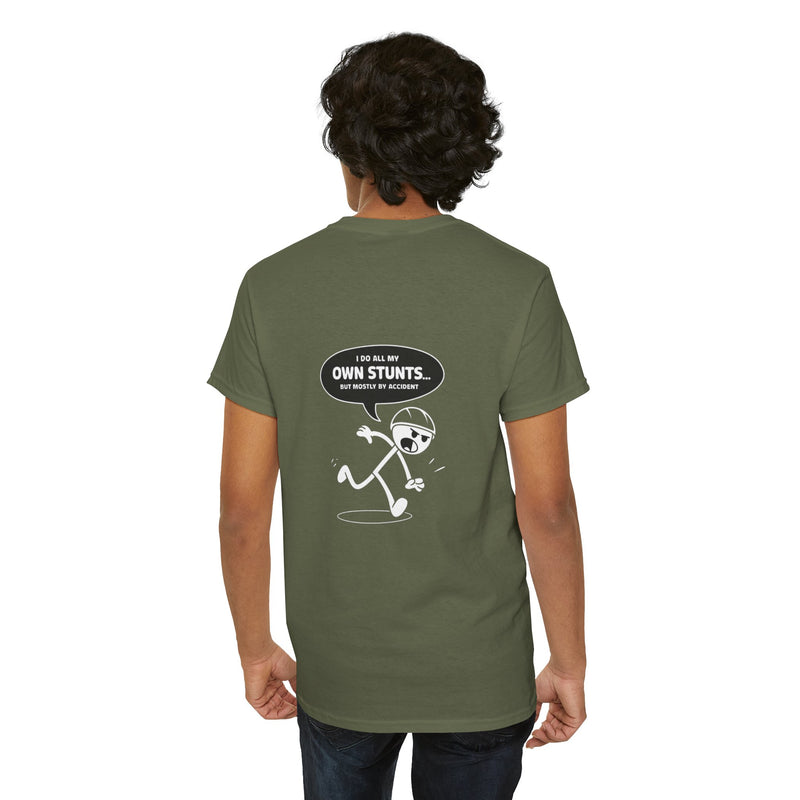 Unisex Heavy Cotton Tee: "Own Stunts" - T-Shirt