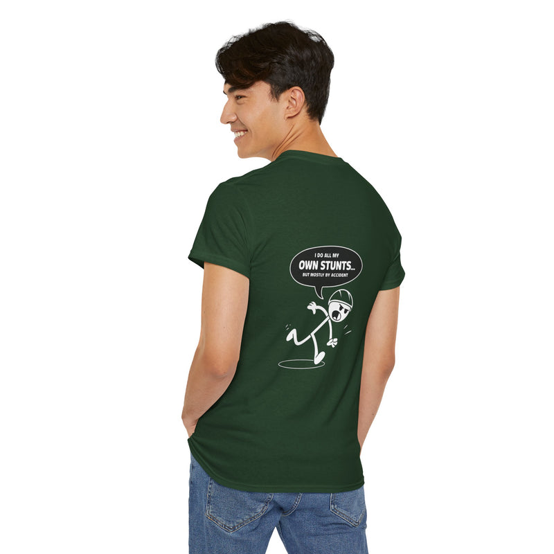 Unisex Heavy Cotton Tee: "Own Stunts" - T-Shirt