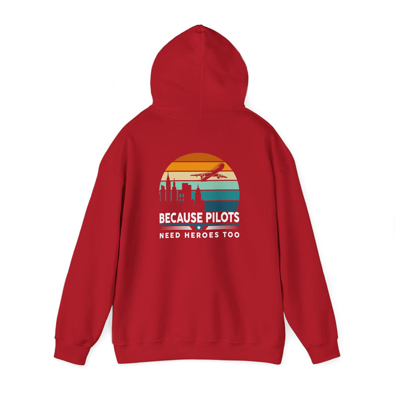 Unisex Heavy Blend™ Hooded Sweatshirt "Maintenance & Pilots Design | Perfect Gift for Aviation Enthusiasts