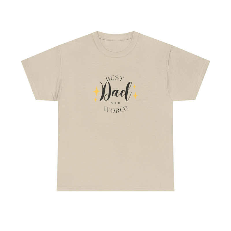 Best Dad Heavy Cotton Tee - Perfect Gift for Father's Day
