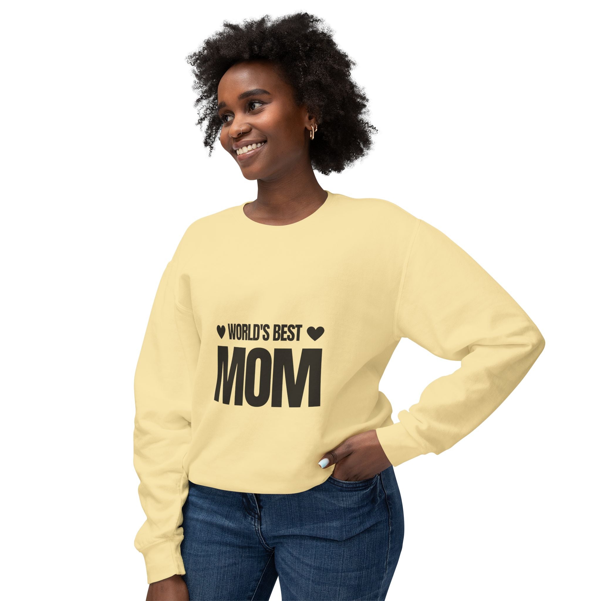 World's Best Mom Unisex Crewneck Sweatshirt - Perfect Gift for Mother's Day