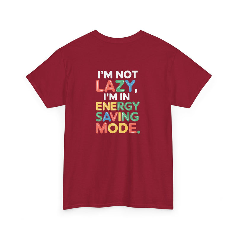 Energy saving mode Unisex Heavy Cotton Tee for Everyday Style