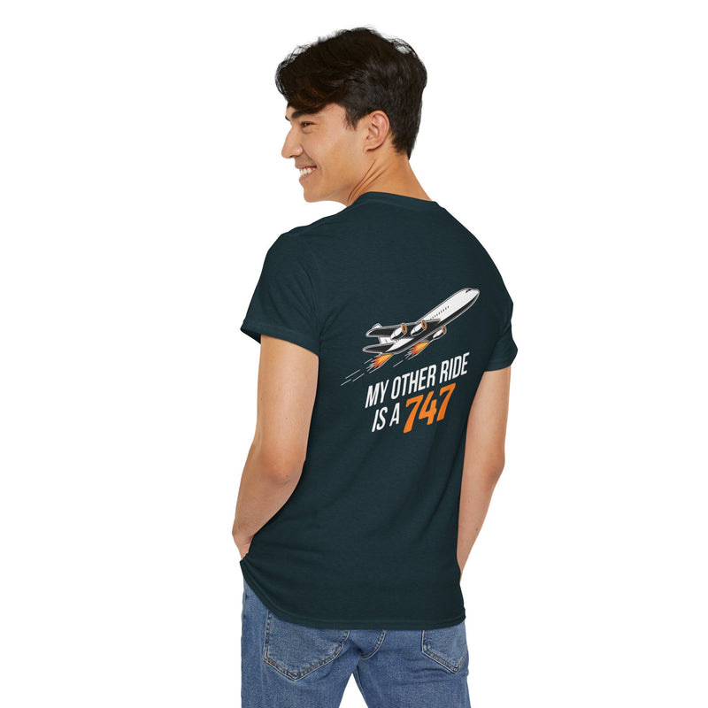 Unisex Heavy Cotton Tee: "My Other Ride" - T-Shirt