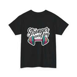 Unisex Heavy Cotton Tee: "Stronger Everyday" - T-Shirt