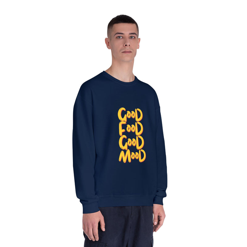 Good Food Good Mood Sweatshirt - Unisex NuBlend® Crewneck for Comfort and Style