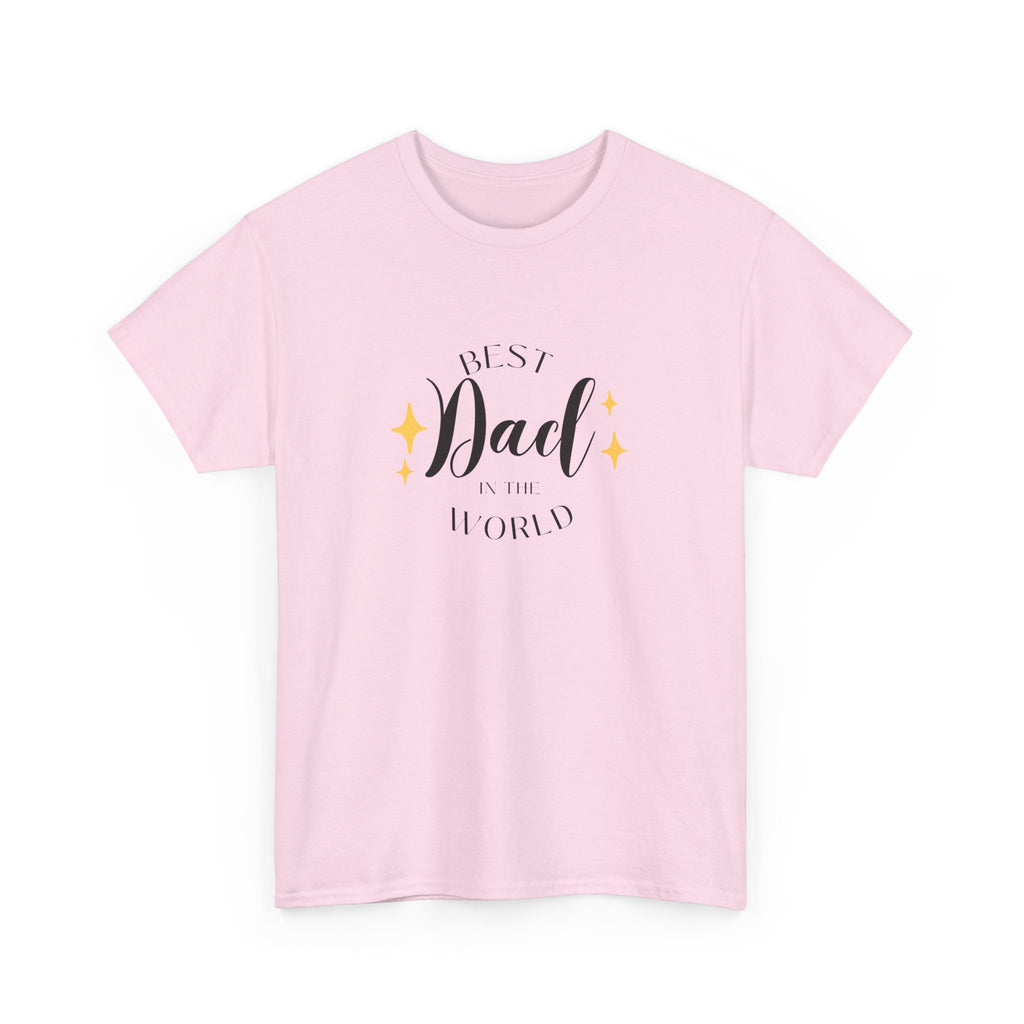 Best Dad Heavy Cotton Tee - Perfect Gift for Father's Day