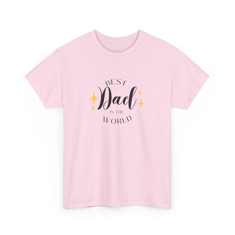 Best Dad Heavy Cotton Tee - Perfect Gift for Father's Day