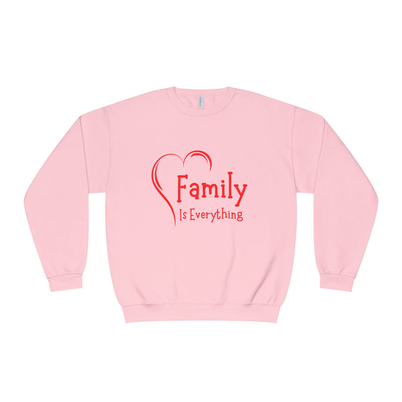 Family Is Everything Crewneck Sweatshirt - Unisex Casual Wear for Family Gatherings