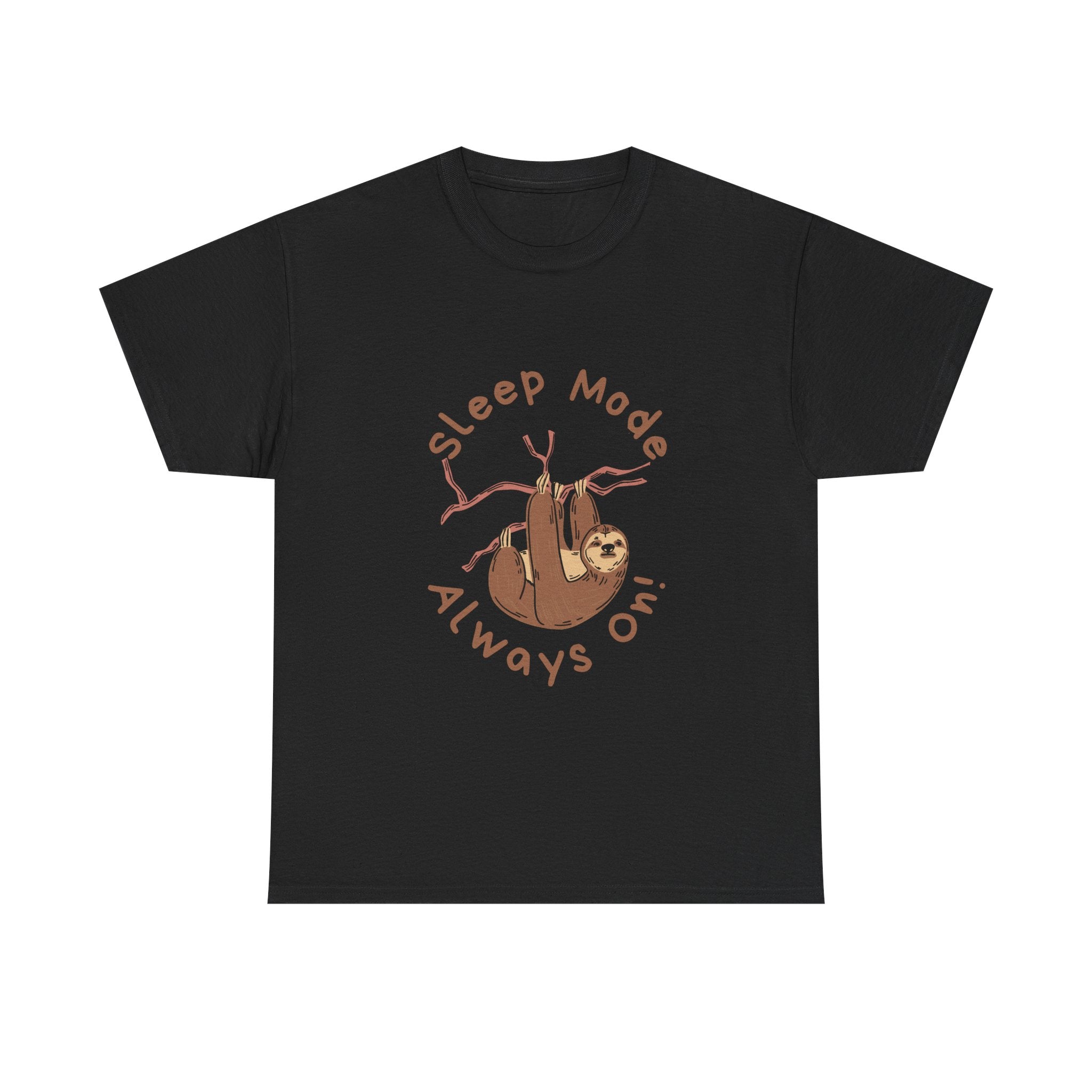 Sleep Mode Sloth Unisex Heavy Cotton Tee - Relaxed Fit T-Shirt