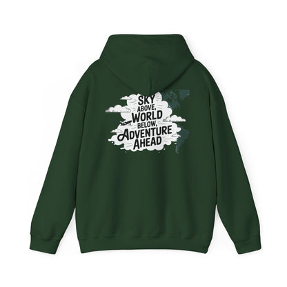 Unisex Heavy Blend™ Hooded Sweatshirt Sky above world below