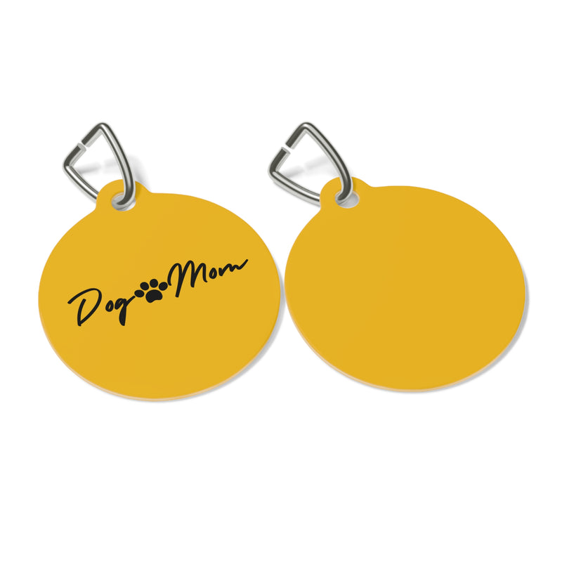 Dog Mom Pet Tag - Personalized Dog ID Tag for Loving Pet Owners
