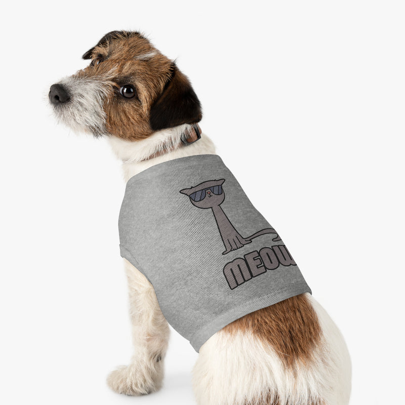 Cool Cat Pet Tank Top - Fun Meow Design for Stylish Pets