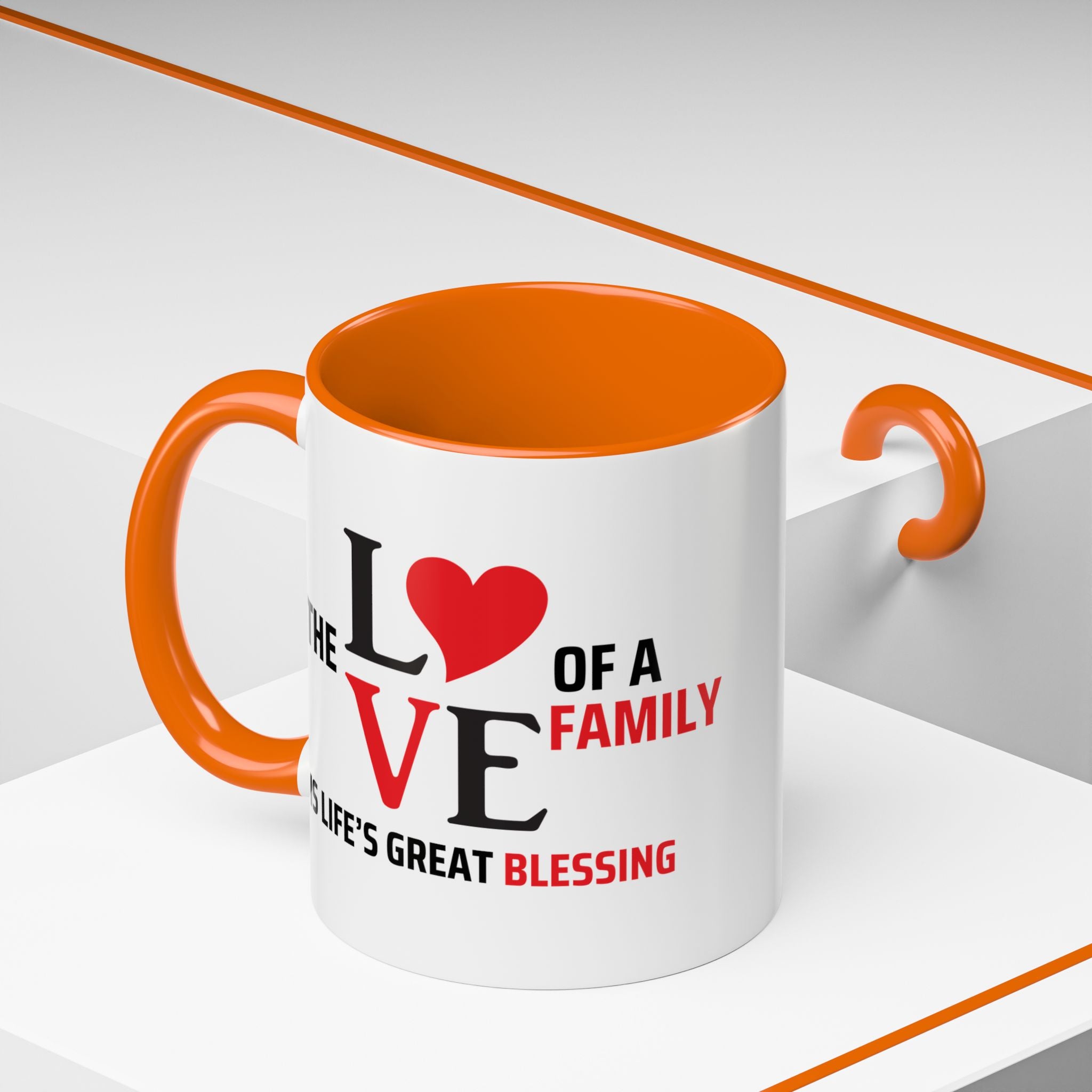 Love of a Family Coffee Mug - Inspirational Gift for Family Celebrations