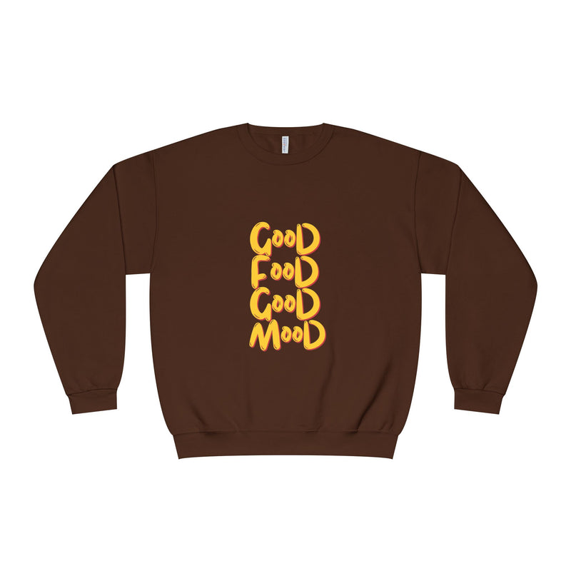 Good Food Good Mood Sweatshirt - Unisex NuBlend® Crewneck for Comfort and Style