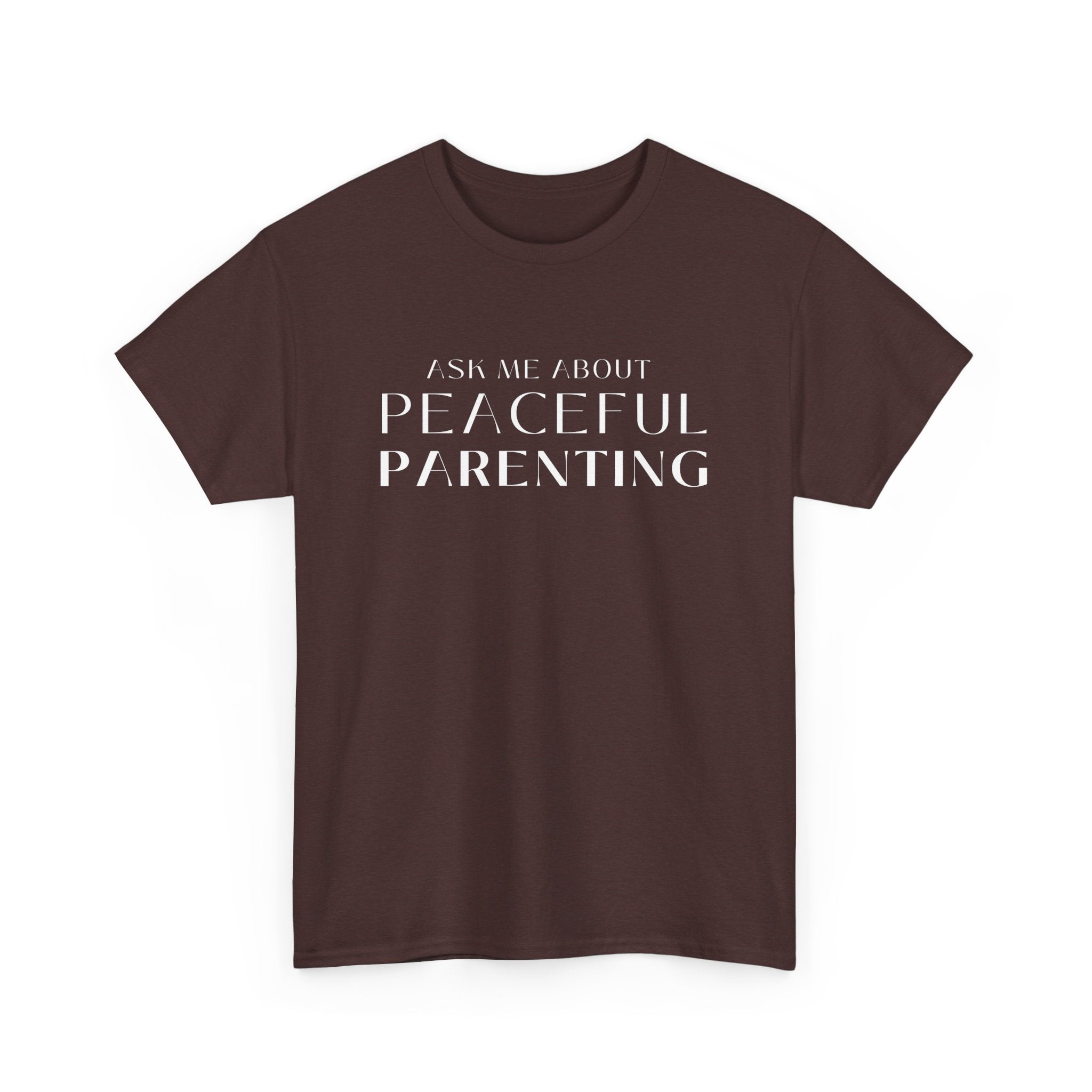 Peaceful Parenting Unisex Heavy Cotton Tee - Comfortable & Thoughtful Gift for Parents