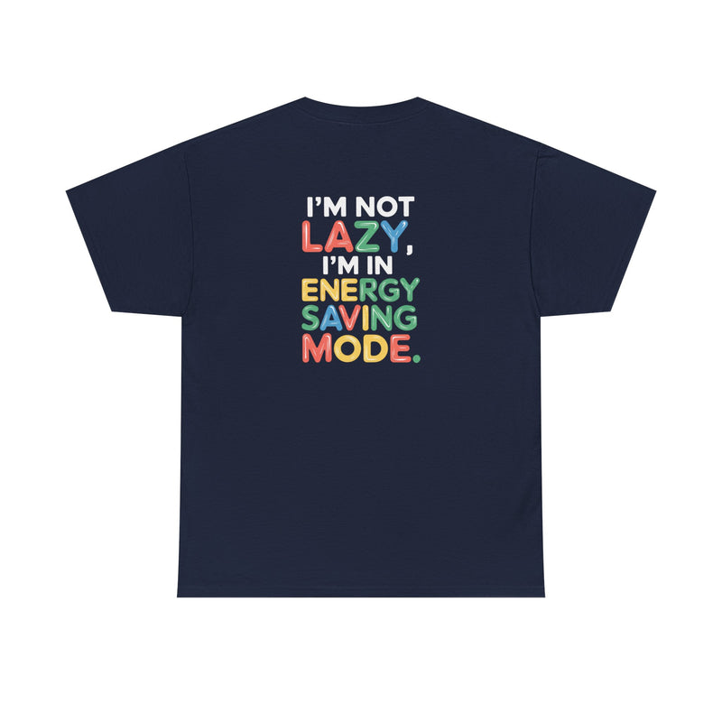 Energy saving mode Unisex Heavy Cotton Tee for Everyday Style