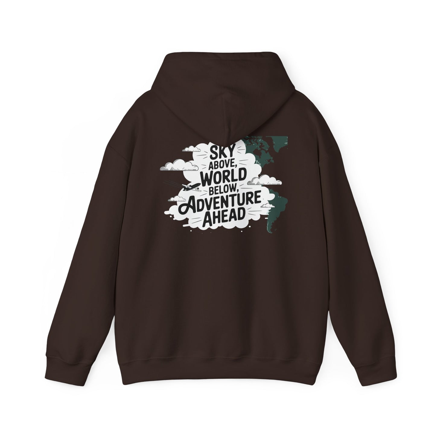 Unisex Heavy Blend™ Hooded Sweatshirt Sky above world below