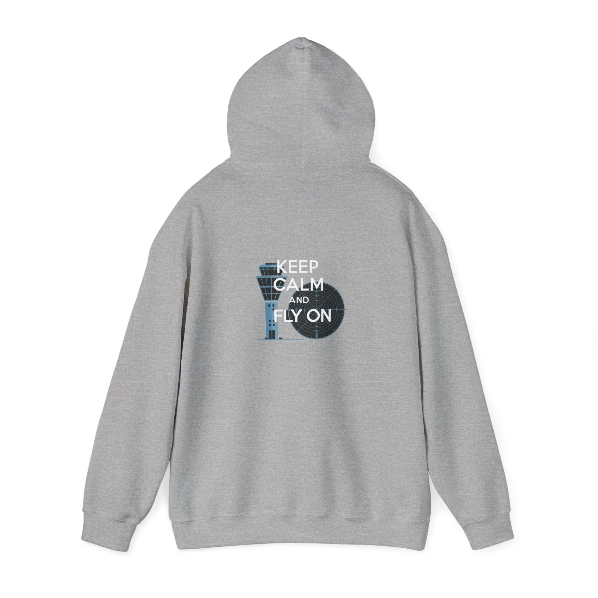 Keep Calm and Fly On  Unisex Heavy Blend™ Hooded Sweatshirt