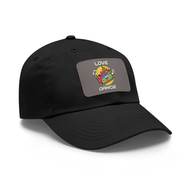 Love Dance Dad Hat with Leather Patch - Casual Style for Dance Lovers