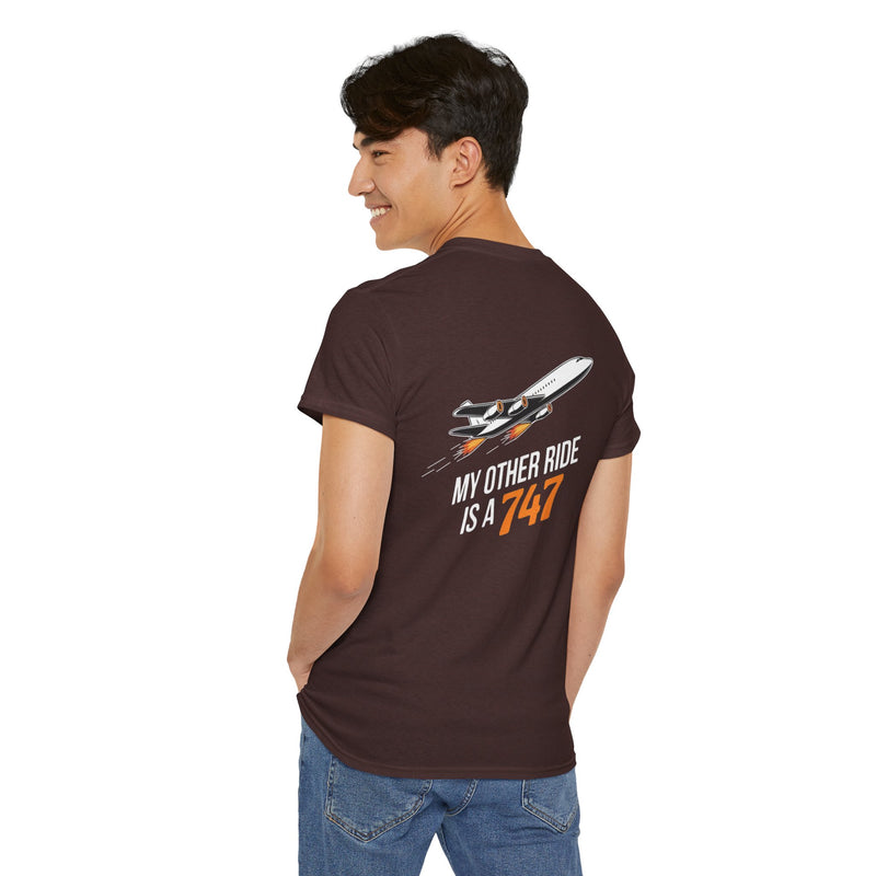Unisex Heavy Cotton Tee: "My Other Ride" - T-Shirt