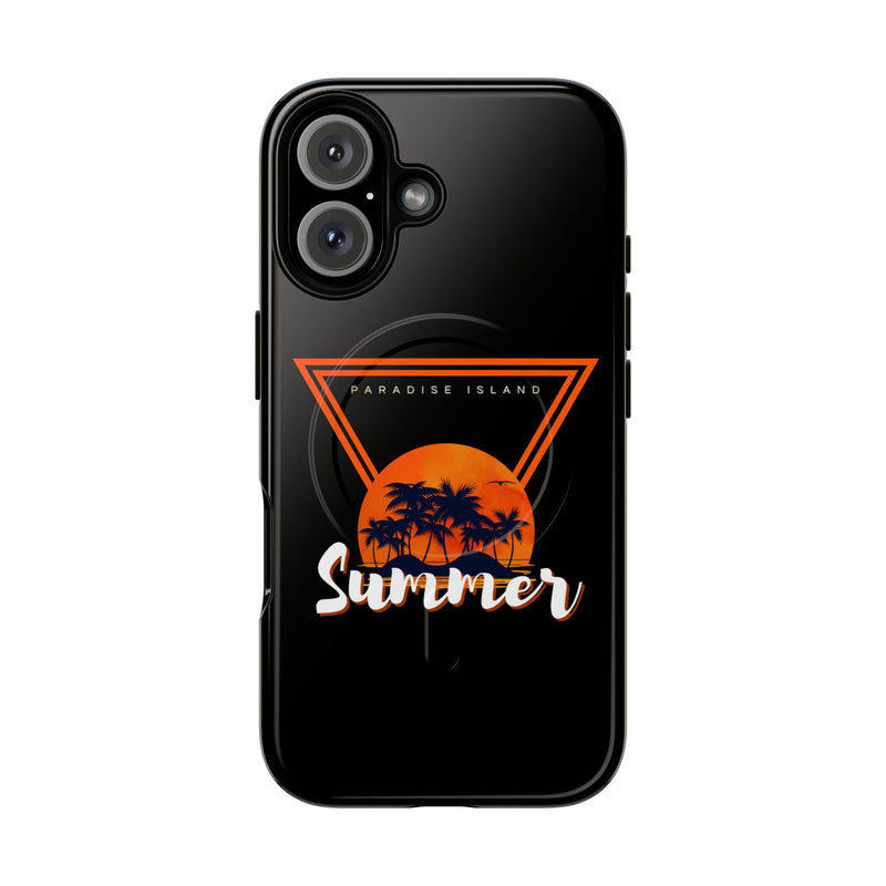 Tough Magnetic Phone Case - Paradise Island Summer Design