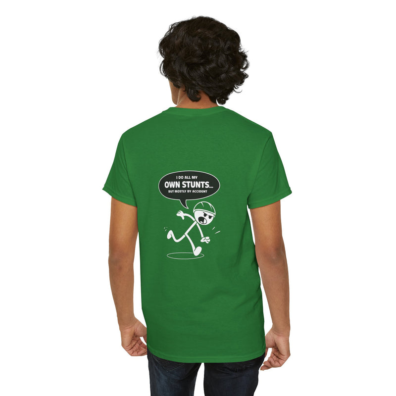 Unisex Heavy Cotton Tee: "Own Stunts" - T-Shirt