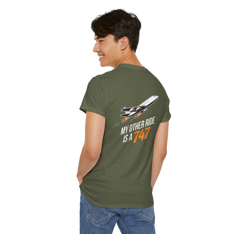 Unisex Heavy Cotton Tee: "My Other Ride" - T-Shirt