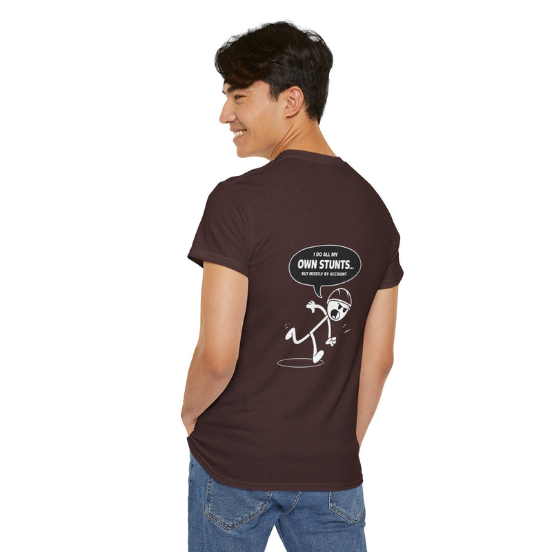 Unisex Heavy Cotton Tee: "Own Stunts" - T-Shirt
