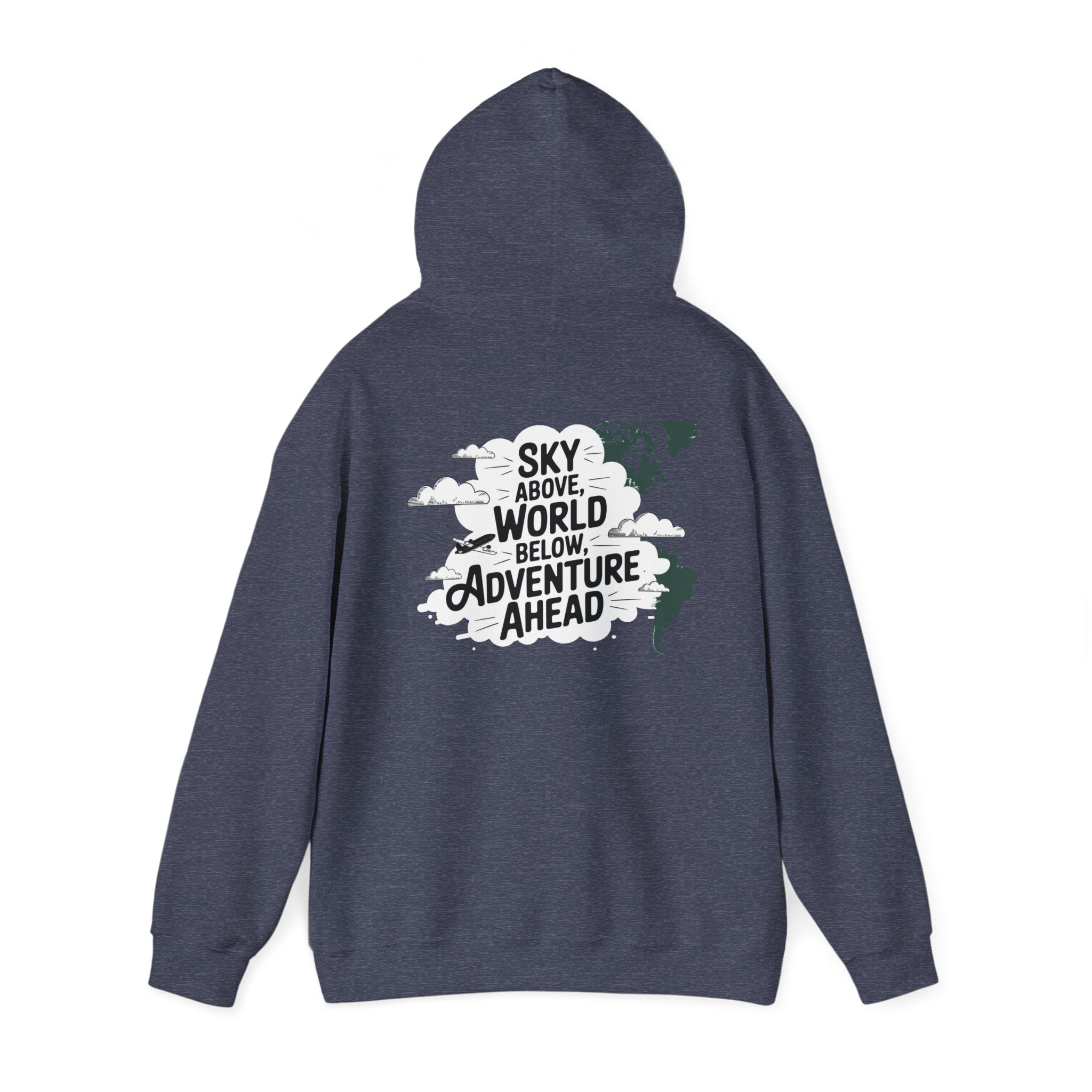 Unisex Heavy Blend™ Hooded Sweatshirt Sky above world below