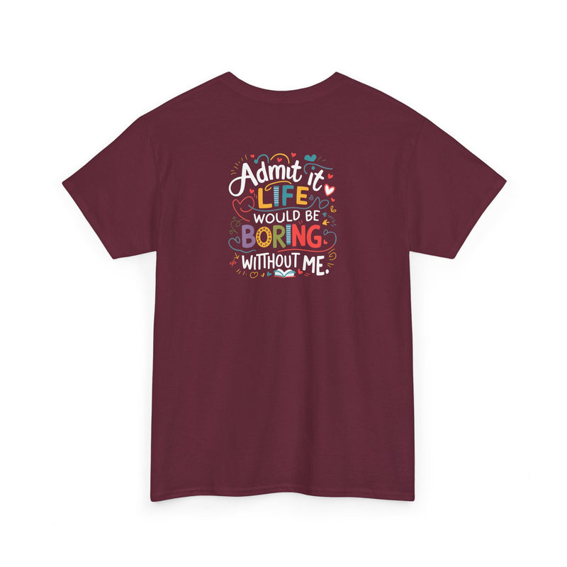 Unisex Heavy Cotton Tee: "Own Stunts" - T-Shirt