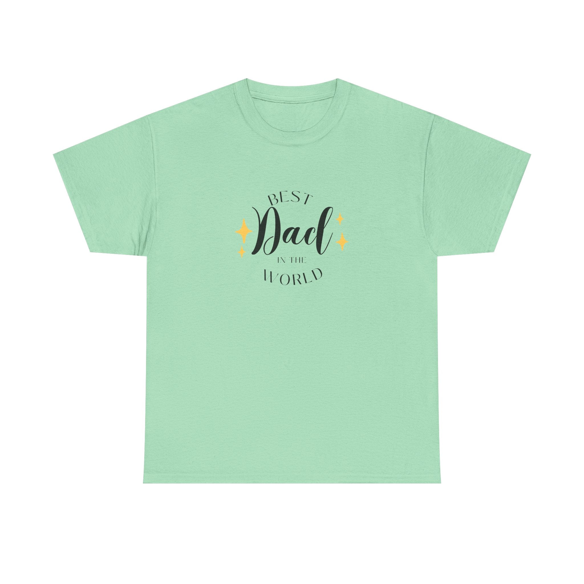 Best Dad Heavy Cotton Tee - Perfect Gift for Father's Day