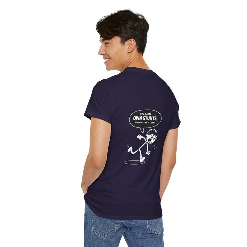 Unisex Heavy Cotton Tee: "Own Stunts" - T-Shirt