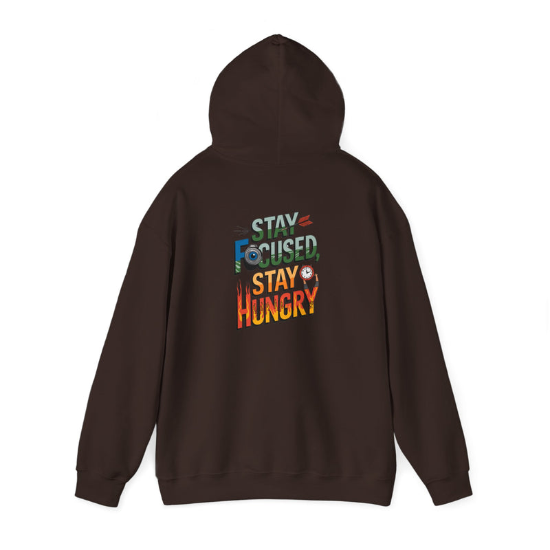 Unisex Heavy Blend™ Hooded Sweatshirt "Stay Focused Stay Hungry"