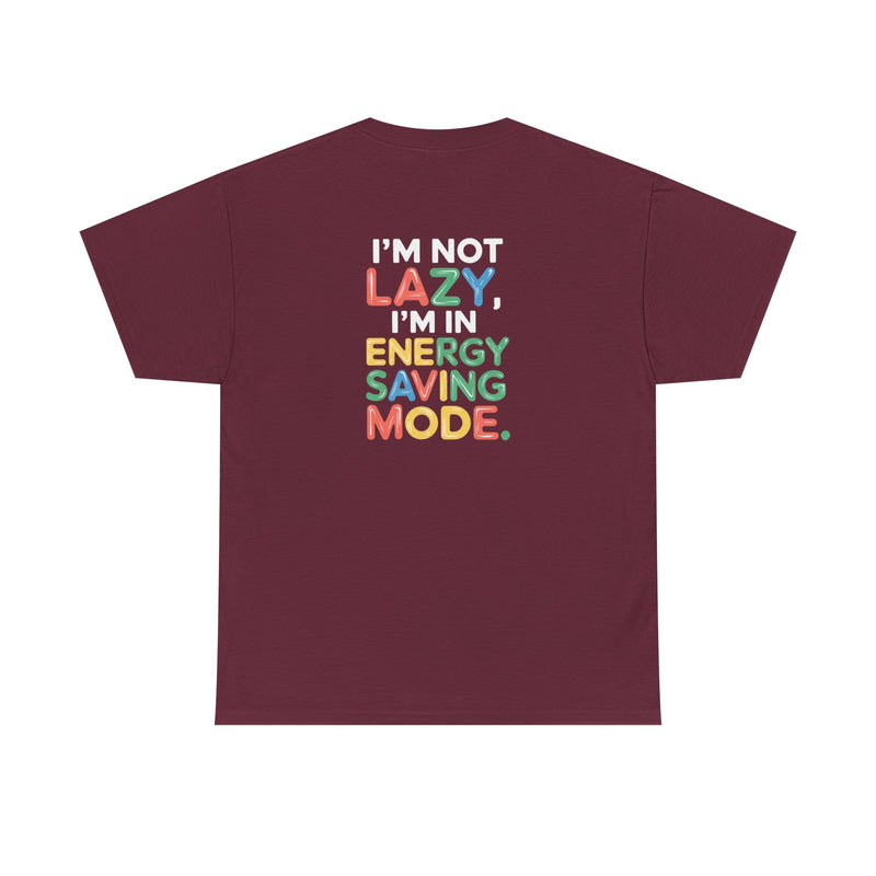 Energy saving mode Unisex Heavy Cotton Tee for Everyday Style