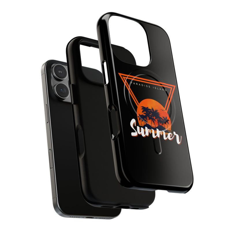 Tough Magnetic Phone Case - Paradise Island Summer Design