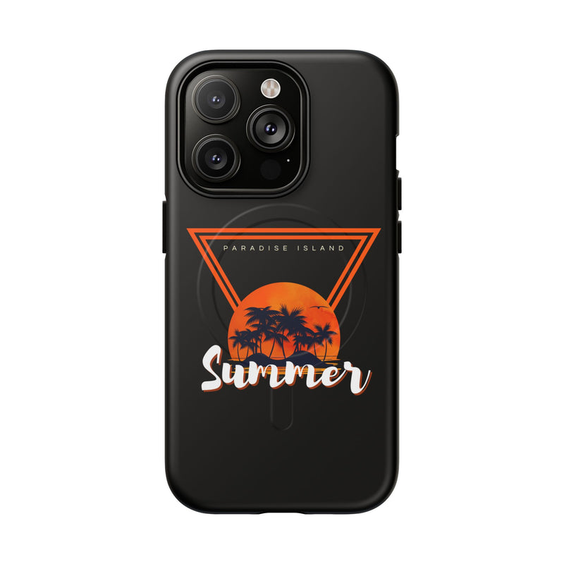 Tough Magnetic Phone Case - Paradise Island Summer Design