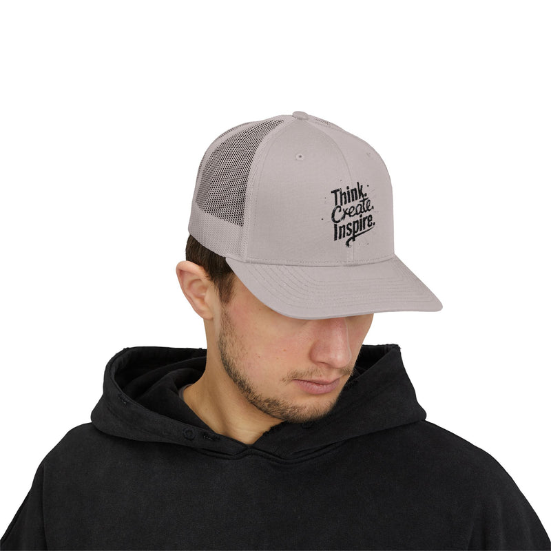 Inspirational Snapback Trucker Cap - Think Create Inspire