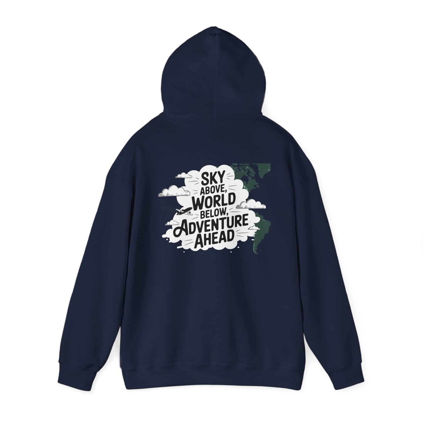 Unisex Heavy Blend™ Hooded Sweatshirt Sky above world below