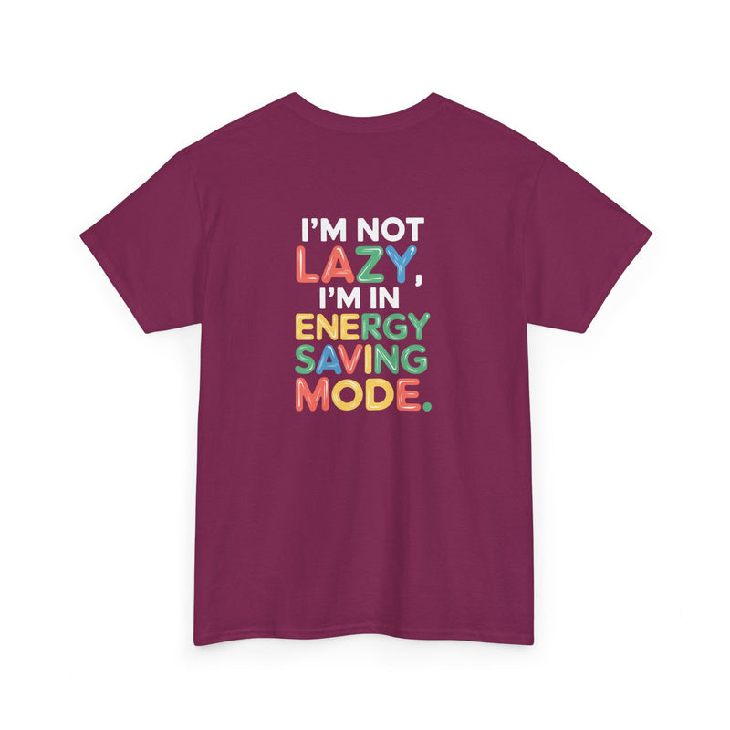 Energy saving mode Unisex Heavy Cotton Tee for Everyday Style