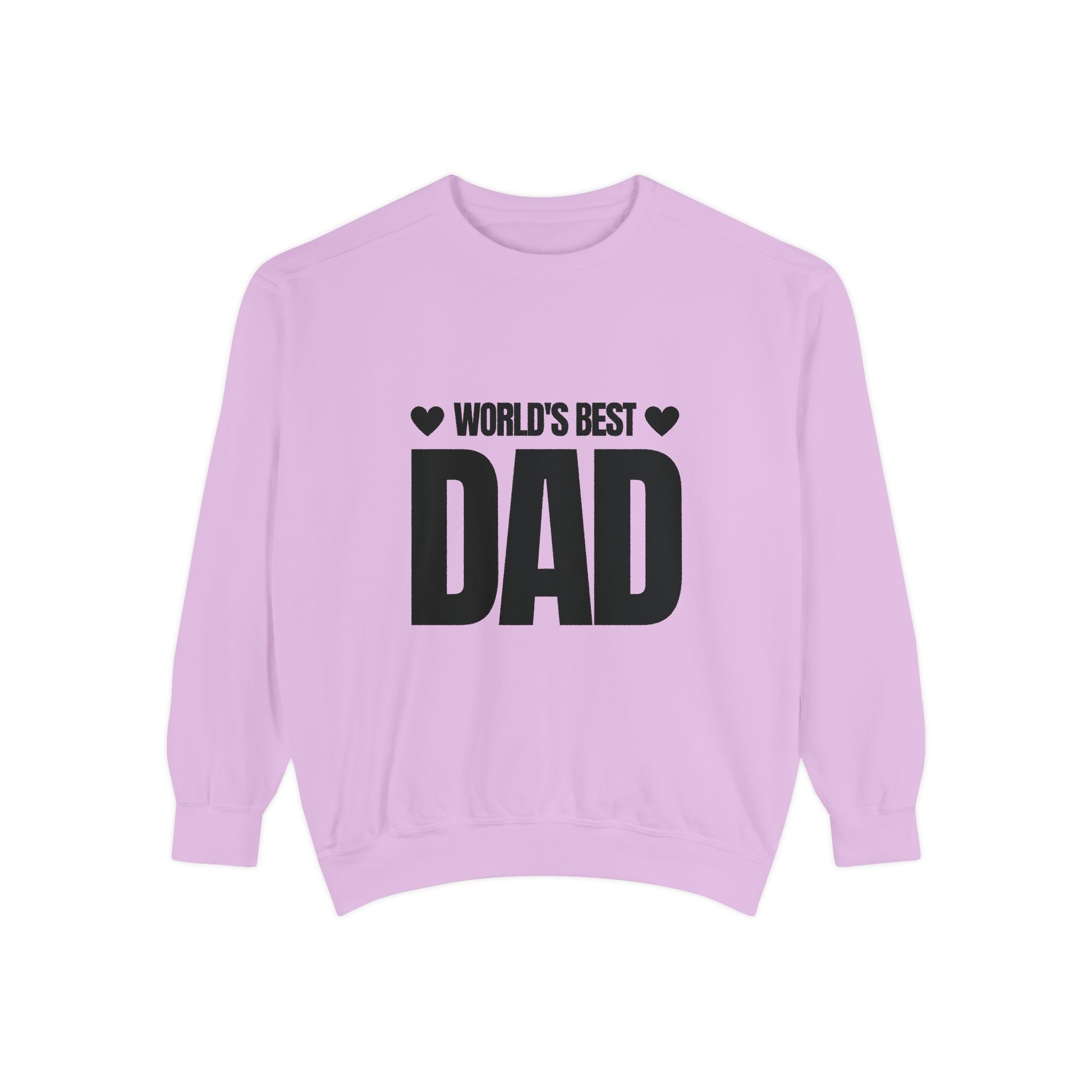 World's Best Dad Unisex Garment-Dyed Sweatshirt - Perfect Gift for Father's Day