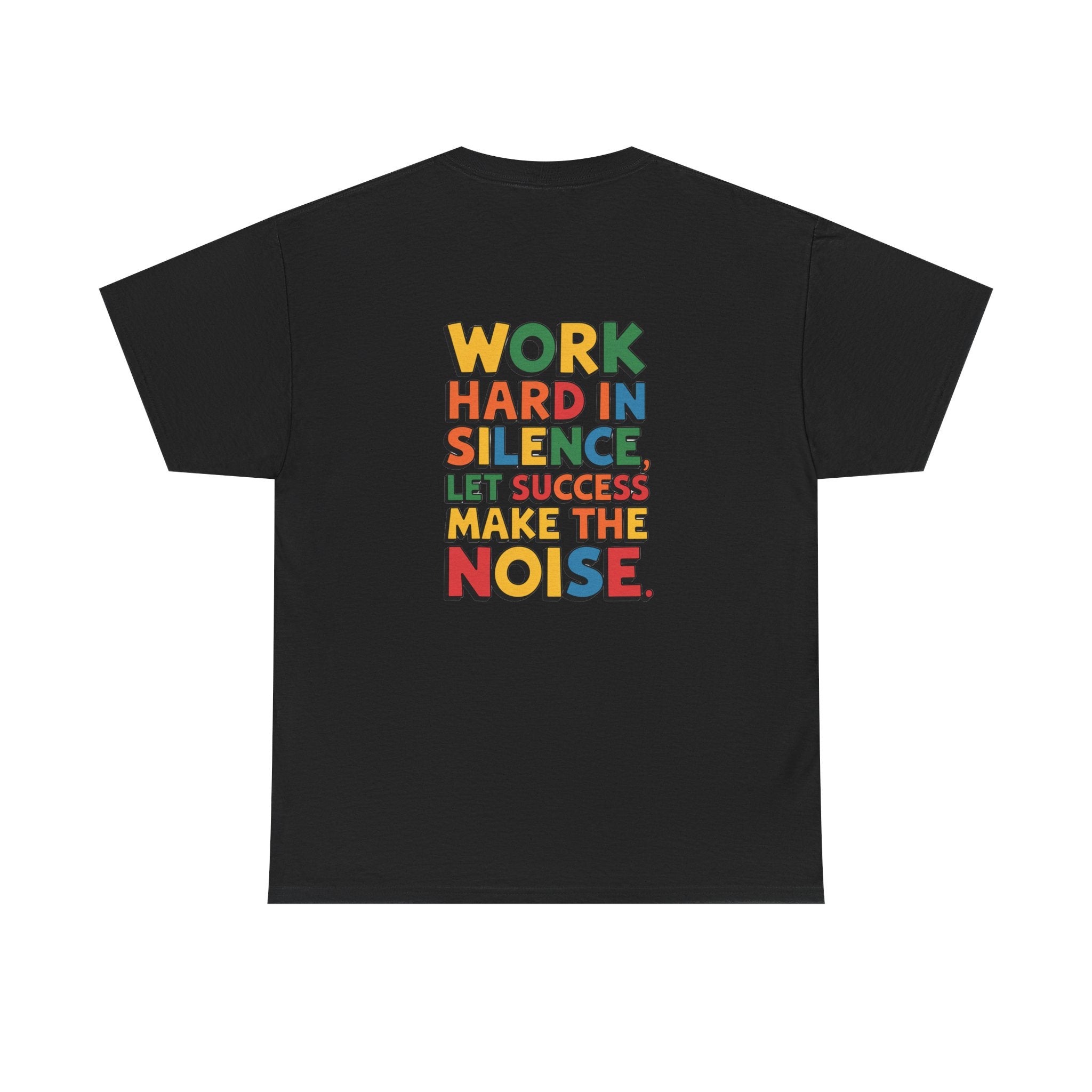Work hard in Silence Unisex Heavy Cotton Tee for Everyday Style