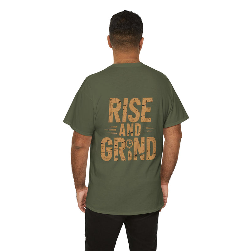 Unisex Heavy Cotton Tee - Rise and Grind