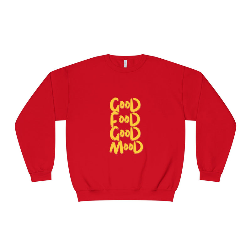 Good Food Good Mood Sweatshirt - Unisex NuBlend® Crewneck for Comfort and Style