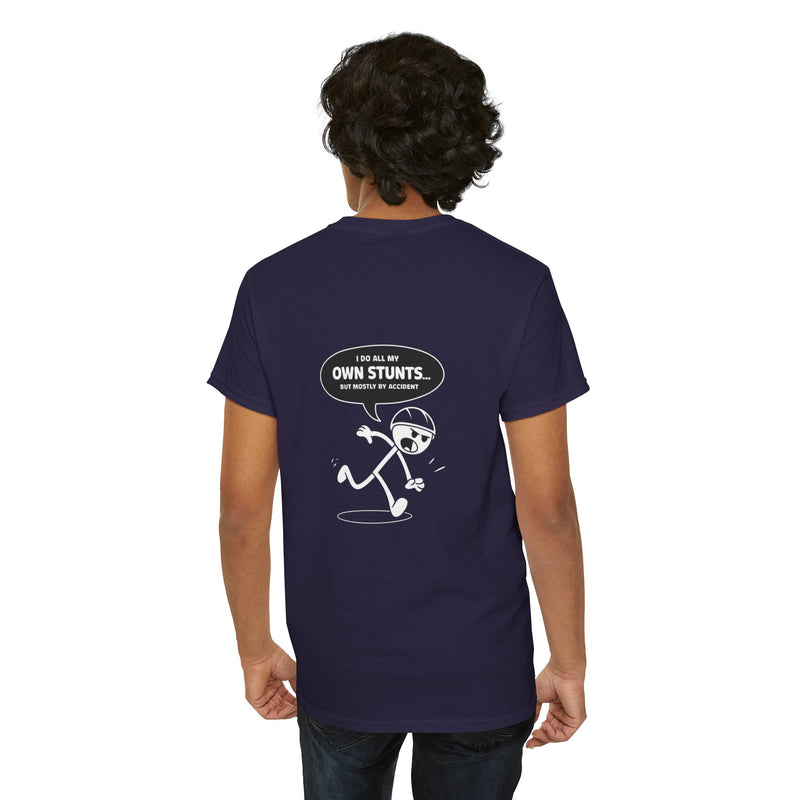 Unisex Heavy Cotton Tee: "Own Stunts" - T-Shirt