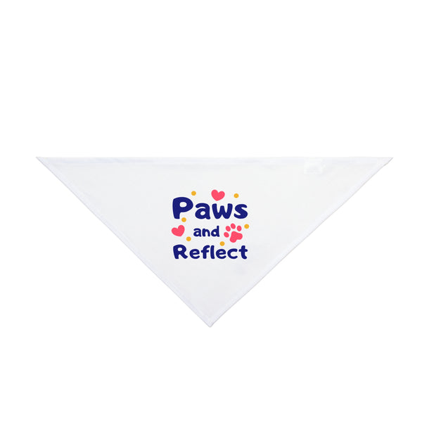 Paws and Reflect Pet Bandana - Cute Dog Accessory for Reflection and Style