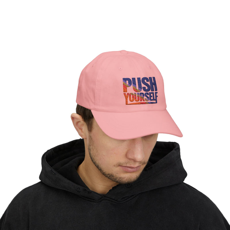 Motivational Dad Cap - "Push Yourself"