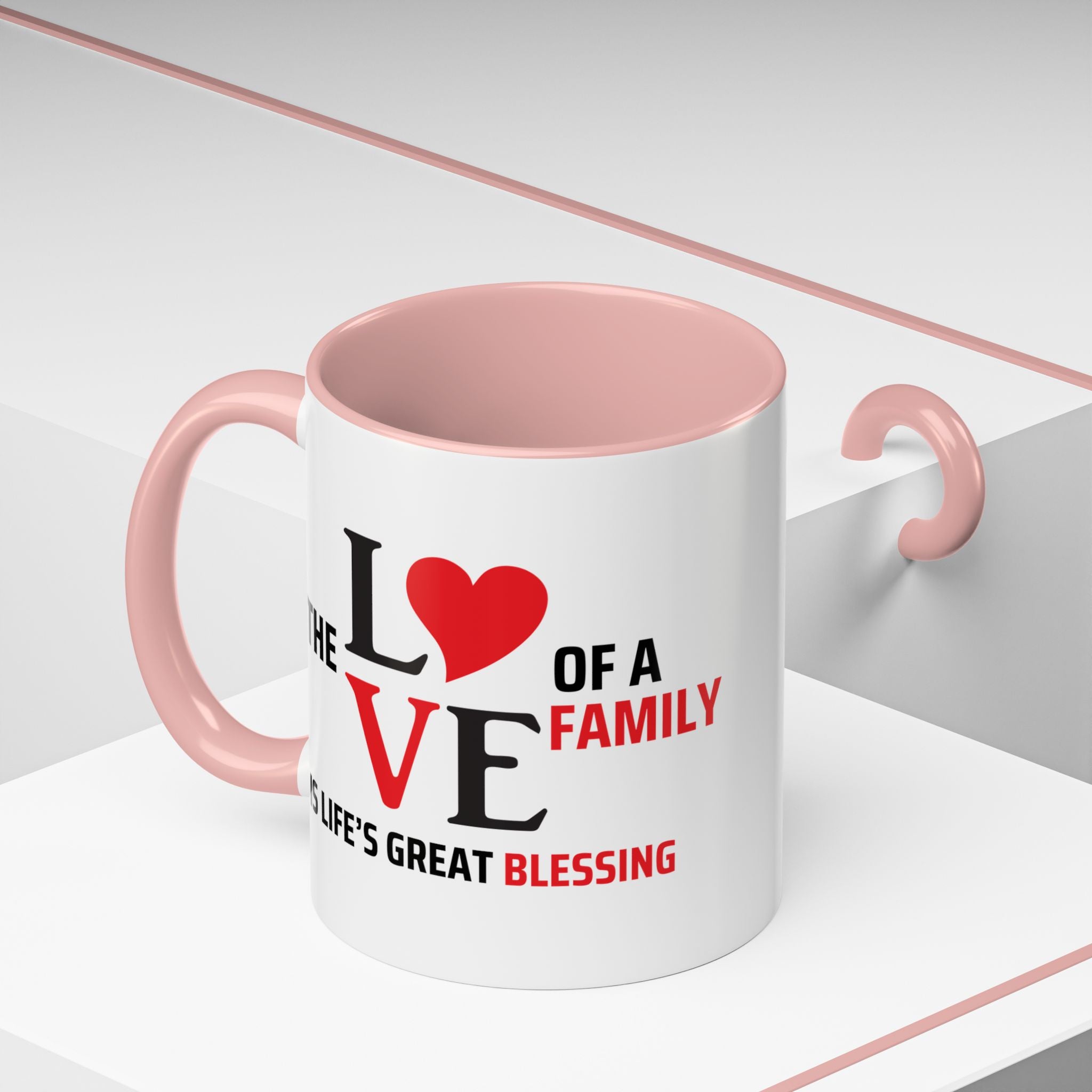Love of a Family Coffee Mug - Inspirational Gift for Family Celebrations