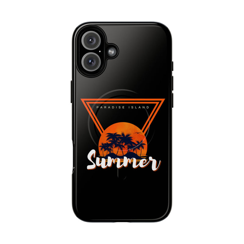 Tough Magnetic Phone Case - Paradise Island Summer Design